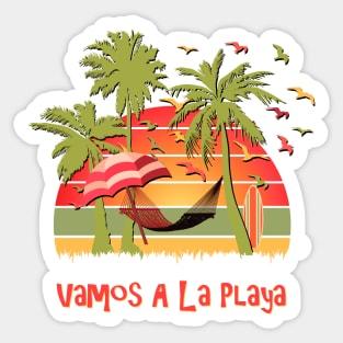 Vamos A La Playa Sticker